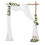 Tecido Drapeado em Arco de Casamento, 2 Painel, 29,5 Polegadas X 19,6 Pés, Cortina Branca de Chiffon Transparente para Cerimônia de Casamento 2