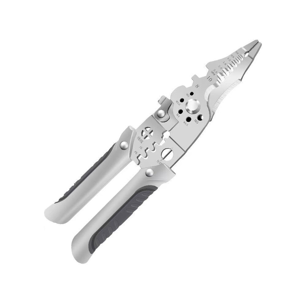 Multifunctional Wire Stripper & Crimping Pliers For Electricians - Stripping & Crimping Tool 110691744098