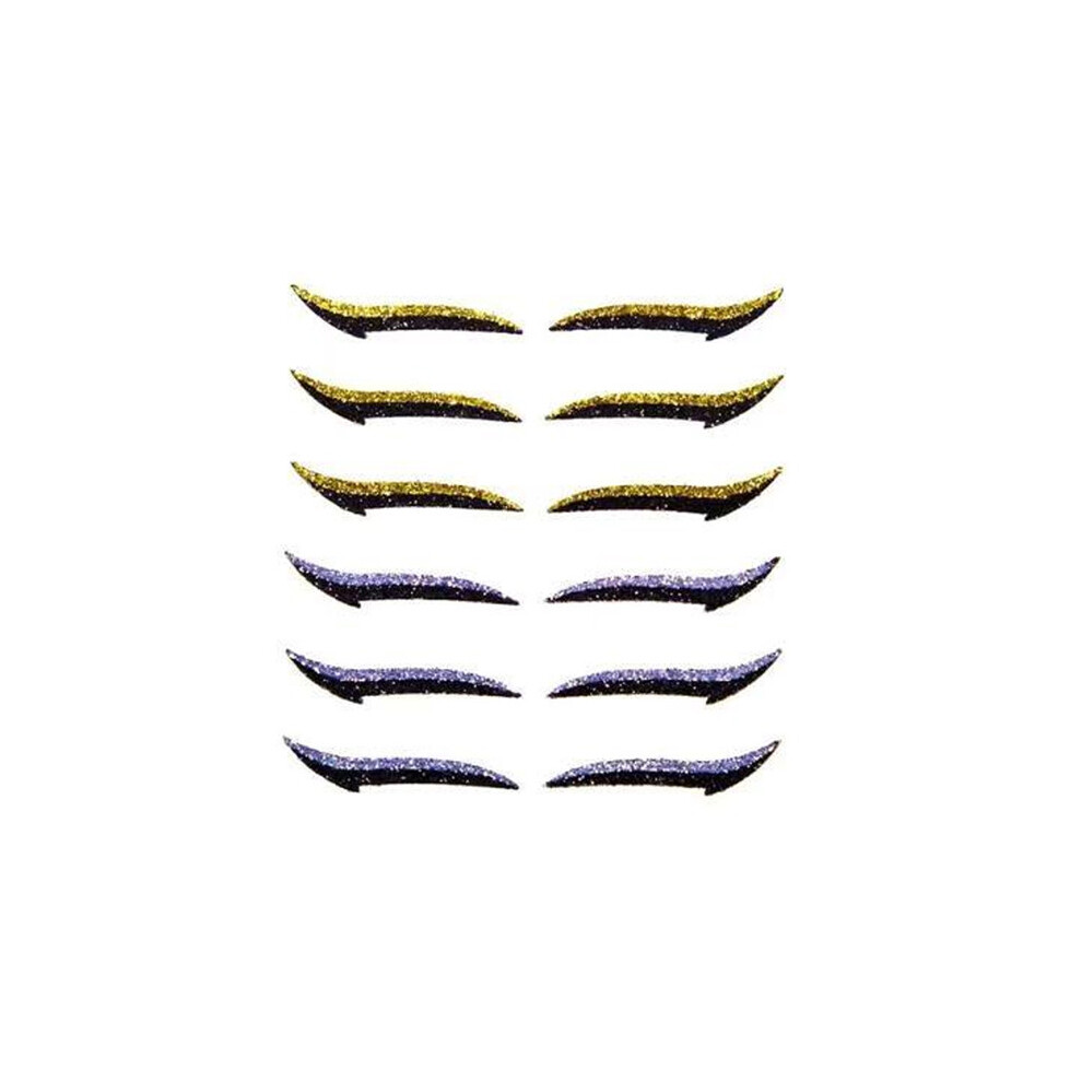 (A) Reusable Eyeliner Stickers Eyelid Line Stick Eyeshadow Face Cat Eye Makeup Smokey Tape Cosmetic