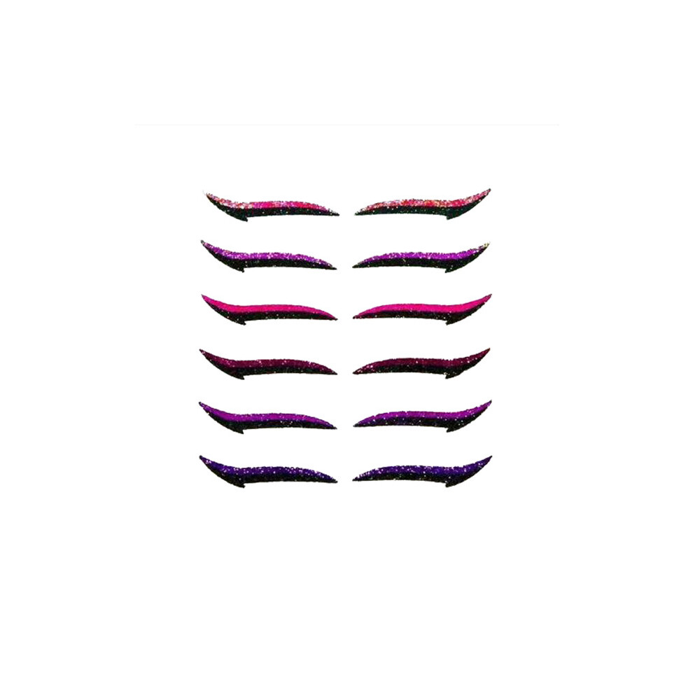 (C) Reusable Eyeliner Stickers Eyelid Line Stick Eyeshadow Face Cat Eye Makeup Smokey Tape Cosmetic