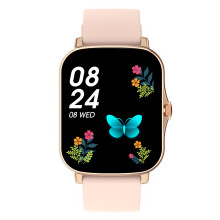 (gold) F1 Smart Sports Watch with Blood Pressure & Oxygen Monitoring - Multi-Exercise Tracker