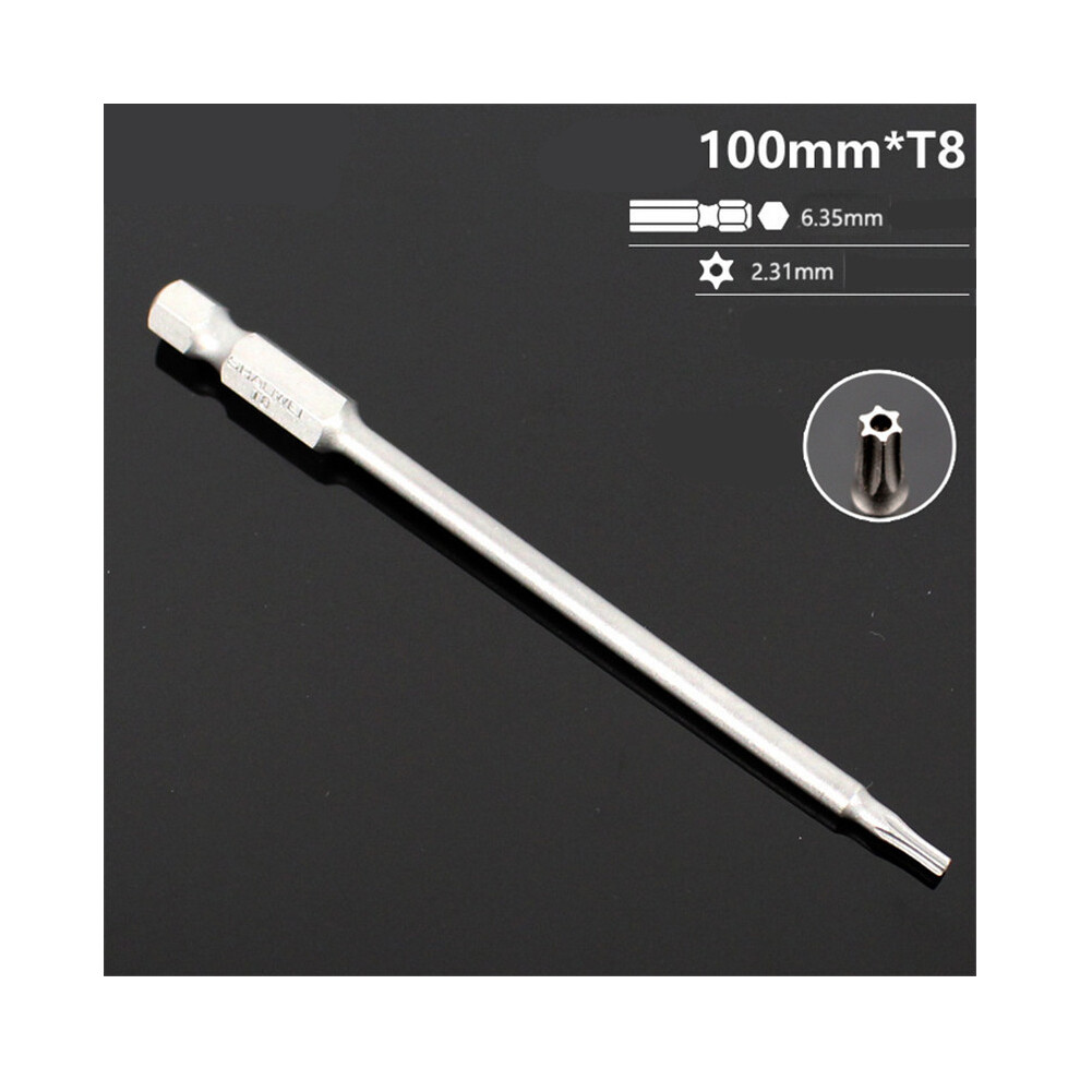 (T8) Durable Magnetic Head Security Torx Screwdriver Bit Set T6-T40 Tamper-Proof 113121493160