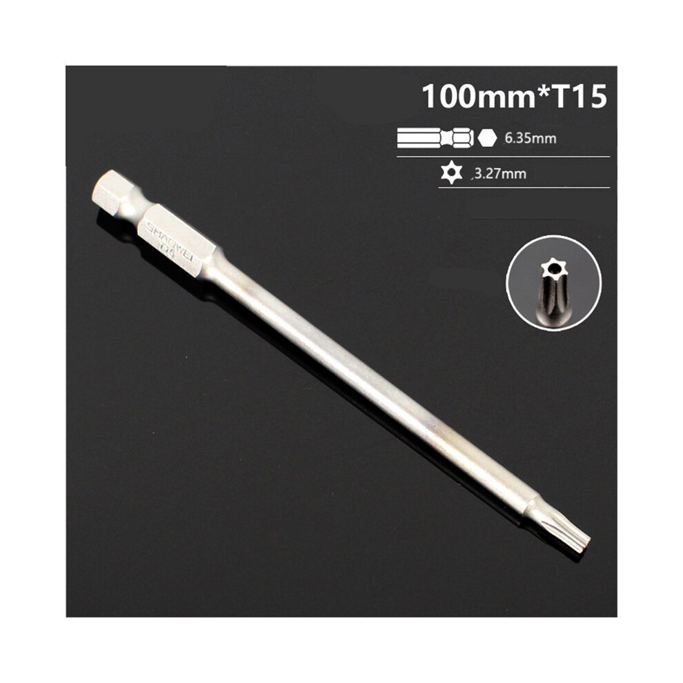 (T15) Strong Magnetic T6-T40 Torx Head Screw Driver Bit Set Security Tamper Proof 115295276297