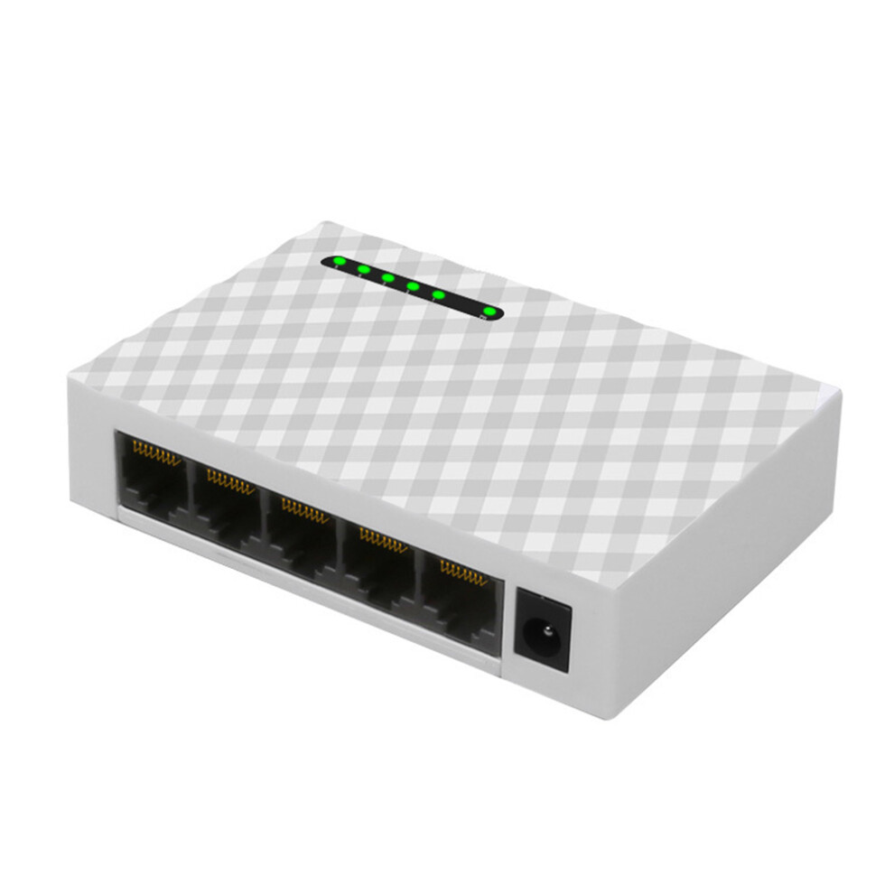 (EU Plug) Network 5-Ports 4 way Gigabit Switch 1000Mbps Fast Ethernet Switcher Lan Hub Full/Half Duplex Exchange-image-OPC-PTPFC7B-NEW