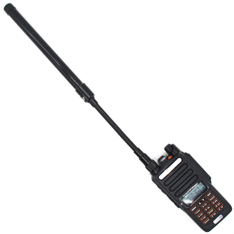 At-33 Goose Tube Sma-Female Dual Band 144/430Mhz Tactical Antenna For Walkie Talkie Baofeng 5R Bf-888S Radio 110691395856