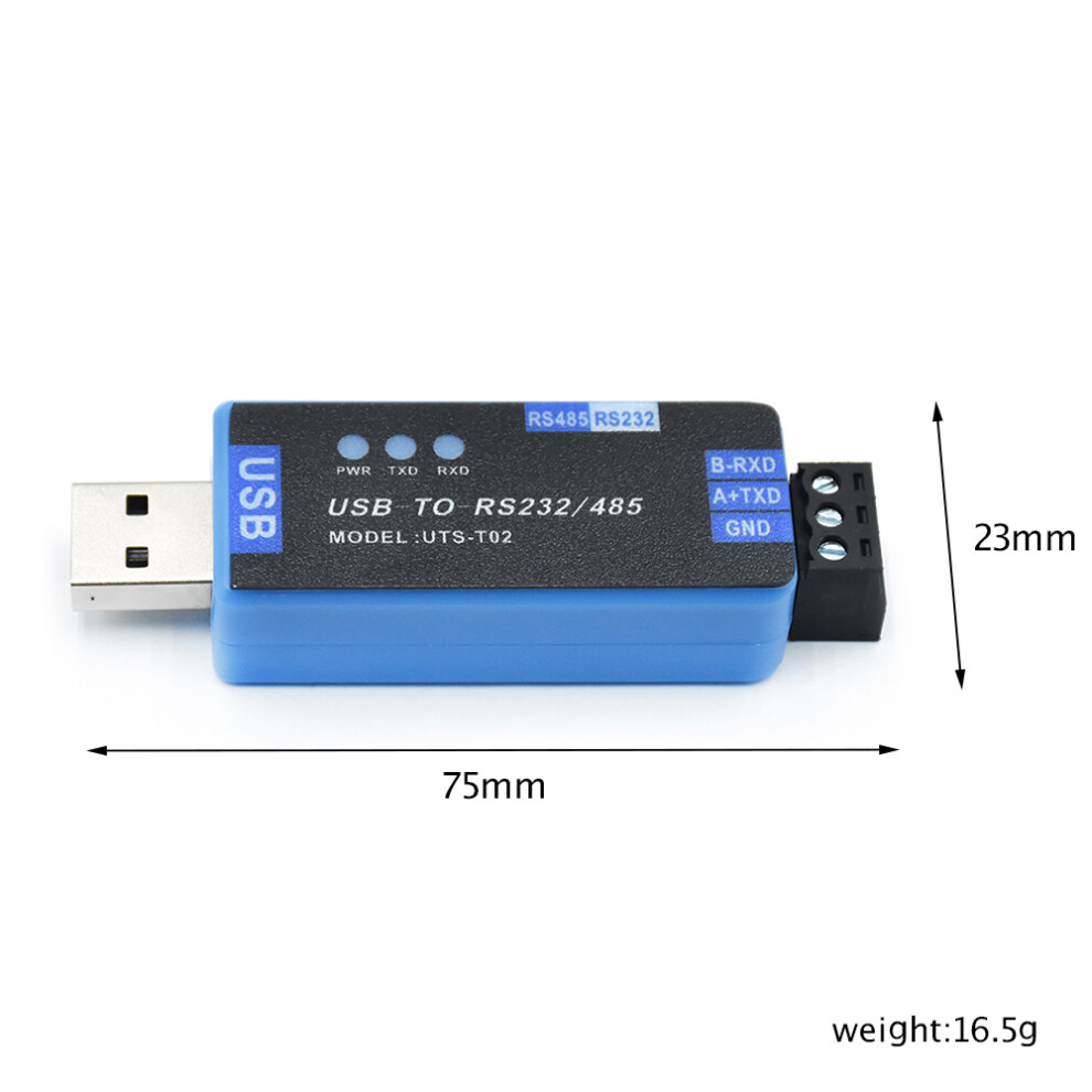 (Blue) Communication Module Usb To Rs485/Rs232 Bidirectional Half Duplex Serial Port Blue 110691395733