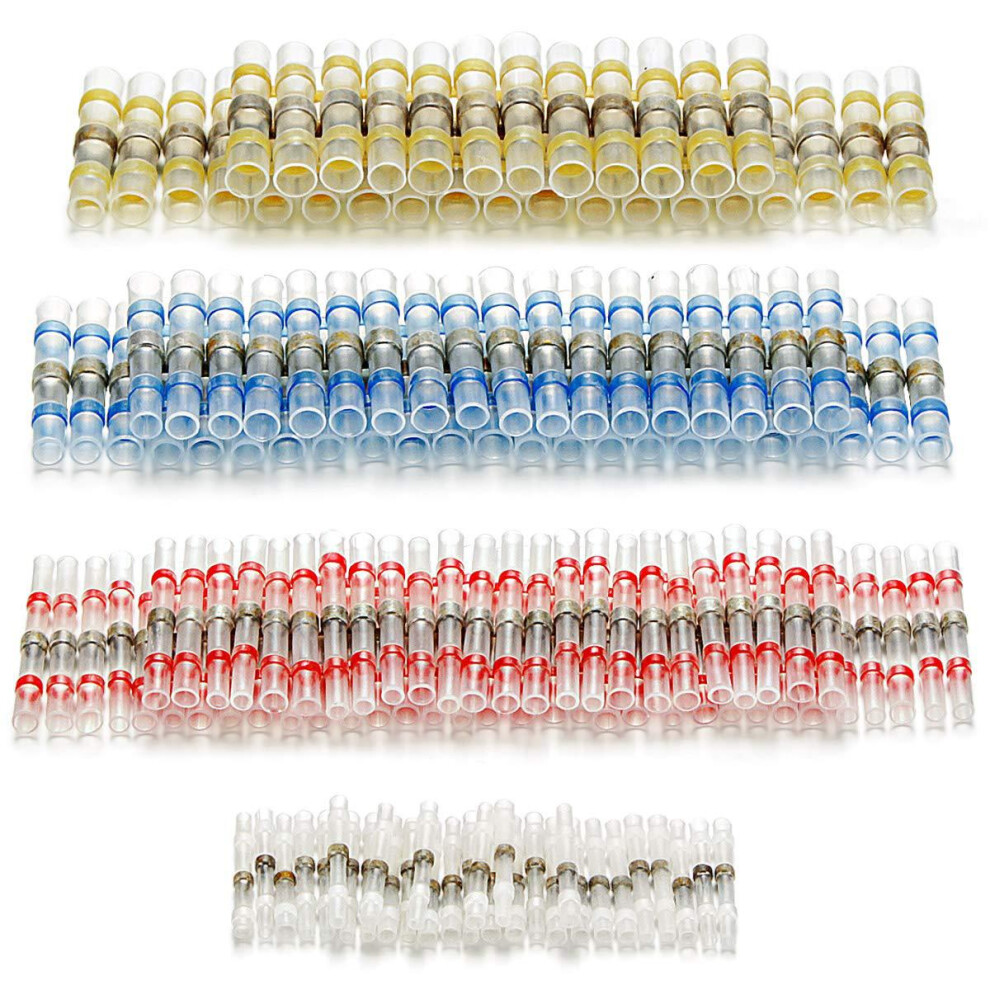 (150Pcs Boxed) 500/50Pcs Solder Ring Heat Shrinkable Middle Tube Waterproof Heat Tube Terminals 113121494174