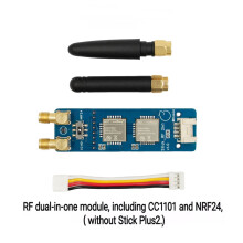 (No shell) M5Stack StickC Plus RF 2-in-1 Module NRF24 2.4GHz CC1101 433MHz Bruce Firmware