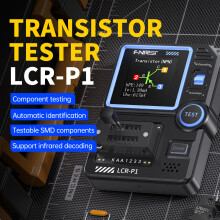 FNIRSI LCR-P1 Transistor Tester for Diodes, Triodes, MOSFETs (NPN, PNP), SMD, LCR, ESR Meter