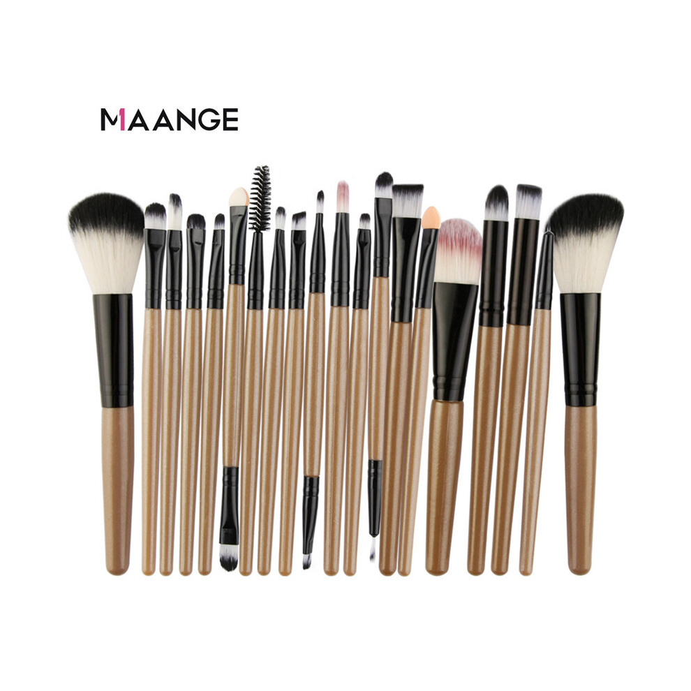 Golden (Golden) Maange 22Pcs Eye Makeup Brushes Set Foundation Powder Eyeshadow Brush Cosmetics Beauty Tools