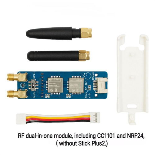 (No shell) M5Stack StickC Plus RF 2-in-1 Module NRF24 2.4GHz CC1101 433MHz Bruce Firmware 1