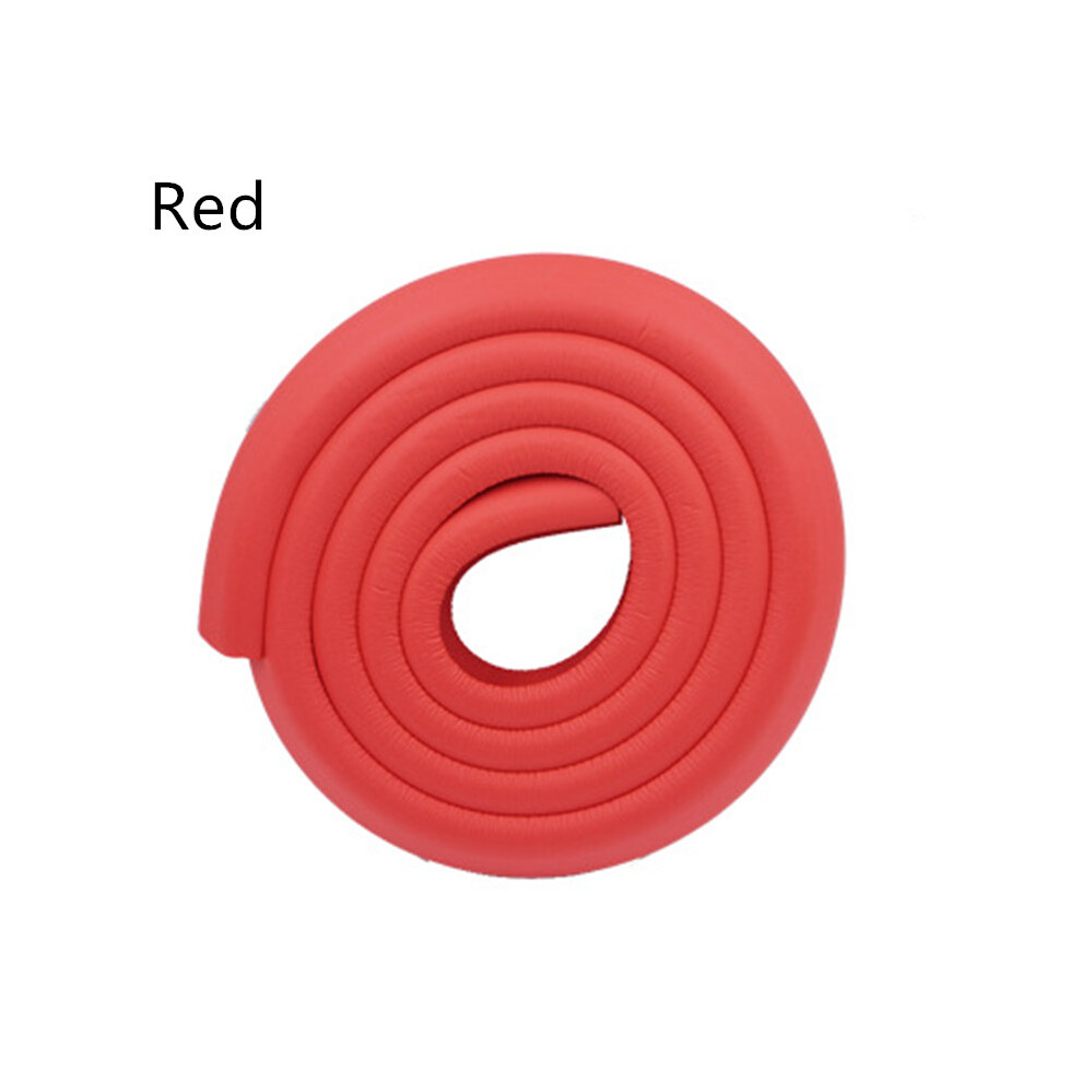 (Red) Baby Safety Table Desk Edge Corner Cushion Guard Strip Softener Bumper Protector Red