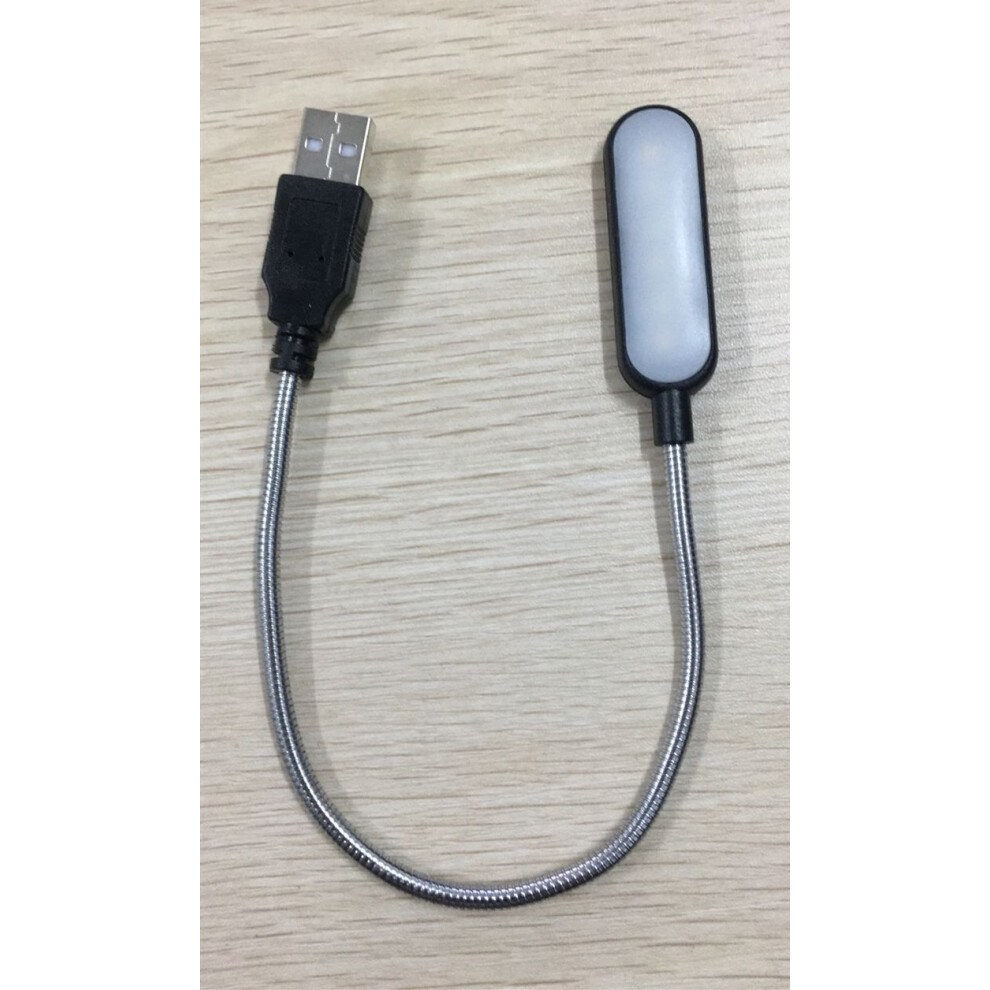 (, Light) Portable Usb Led Night Torch Bendable Reading Lamp For Laptop Notebook Black/White/Light 110691775252