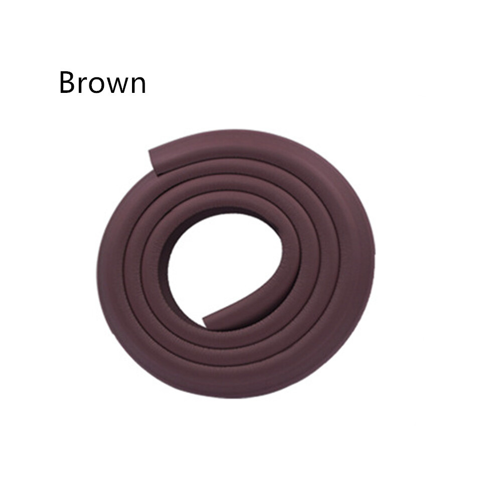 (Brown) Baby Safety Table Desk Edge Corner Cushion Guard Strip Softener Bumper Protector Brown