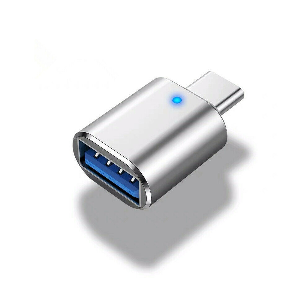 () Usb-C Usb 3.1 Type C Male To Usb 3.0 Female Data Otg Converter Adapter Silver/Light 110691398352