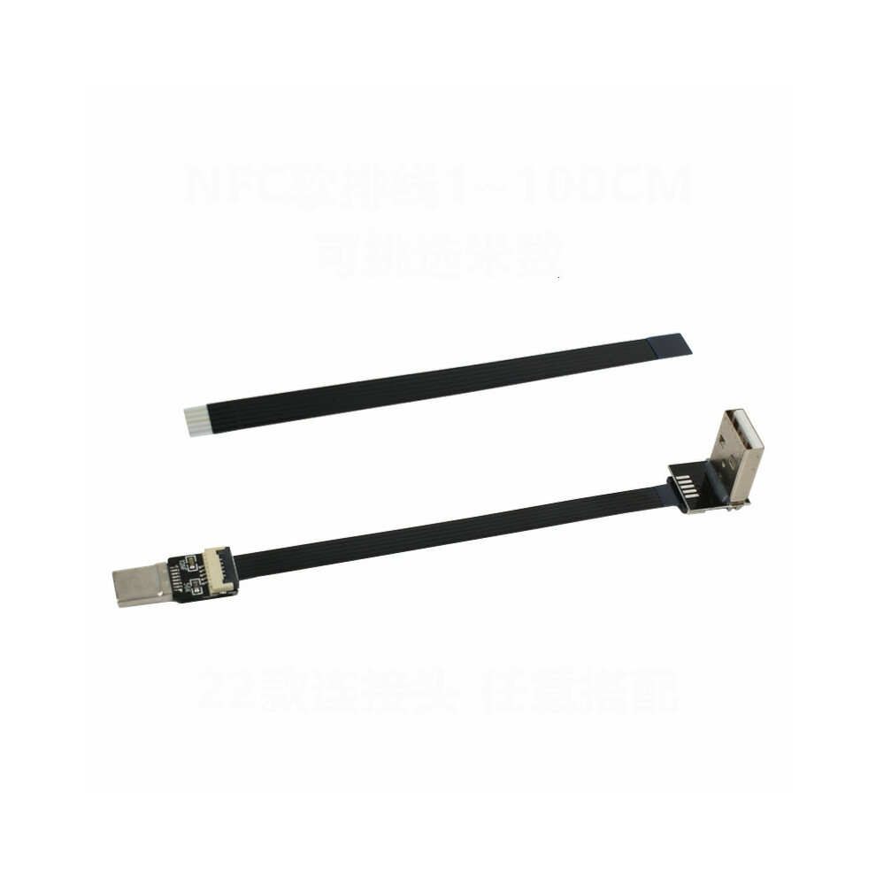 (Nfc Flexible Cable 20Cm) Standard Usb Connector Type-C Micro Mini Usb Socket Head Soft Flat Cable Fpc Charging Data Cable 110691406439