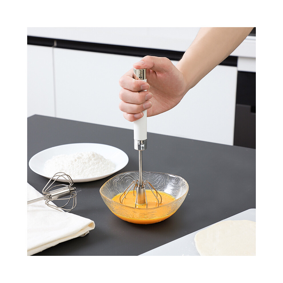 Stainless Steel Whisk Stirrer Mixing Egg Beater Mixer Foamer Hand Push Stiring Tool 320997783381