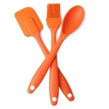 (3pcs Silicone Spatula Spoon) Silicone Spatula Kitchen Utensil Cooking Baking Cake Pastry Icing Mixing Tools