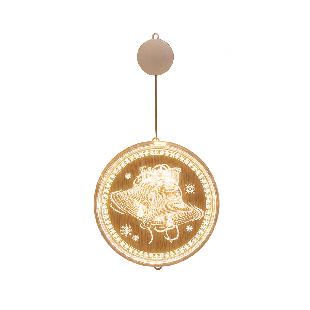 (Christmas Bell) 3D Led Christmas Snowflake S - Indoor Hanging Fairy S For Xmas Decor Light 113121842593