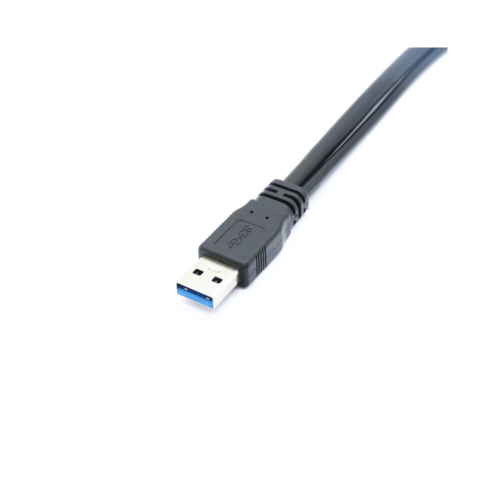 1Pc Usb 3.0 A 1 Male To 2 Dual Usb Female Data Hub Power Adapter Y Splitter Usb Charging Power Cable Cord Extension Cabl Black 110691400468
