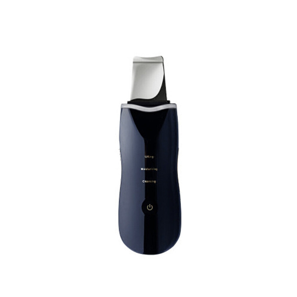 Black (Black) Ultrasonic Facial Skin Scrubber Cleaner Acne Head Remover Peeling Shovel Facial Massager Skin Care