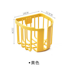 (Yellow) Wall Mounted Toilet Paper Holder Stainless Steel Bathroom Kitchen Tissue Towel Stand