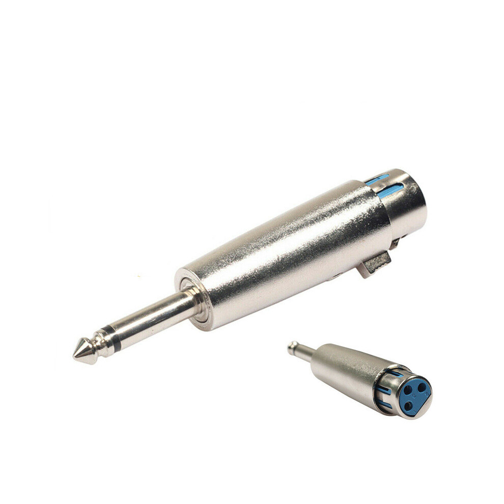 3Pin Xlr Female 1/4" 6.35Mm Mono Male Plug Audio Cable Microphone Microphone Adapter 110691400895