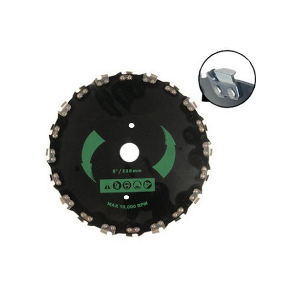 (20 Teeth) 9" Chain Saw Tooth Brush Cutter Grass Blade Heavy Duty For Gas/Electric Trimmer 320997710547