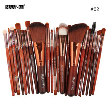 (#02) 22PCS Beauty Makeup Brushes Set Cosmetic Foundation Powder Blush Eye Shadow Lip Blend Make Up Tool Kit
