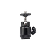 (1/4 screw port) Metal photography light bracket phone head 1/4 mini hot shoe accessories