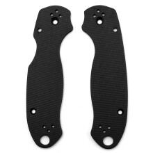 (Black) Replacement Scales G10 Handle DIY Patches For Spyderco Para 3 Accessories
