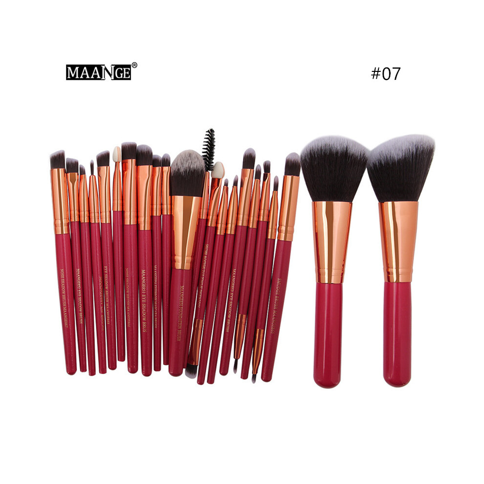 (#07) 22PCS Beauty Makeup Brushes Set Cosmetic Foundation Powder Blush Eye Shadow Lip Blend Make Up Tool Kit