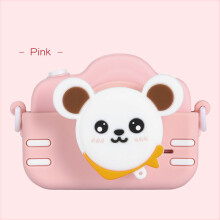 (Dudu powder-720p dual camera) Children Kids Camera Cute Toy Mini Digital Camera IPS Screen Education Toys For Kids Camera for Children Birthday Gift