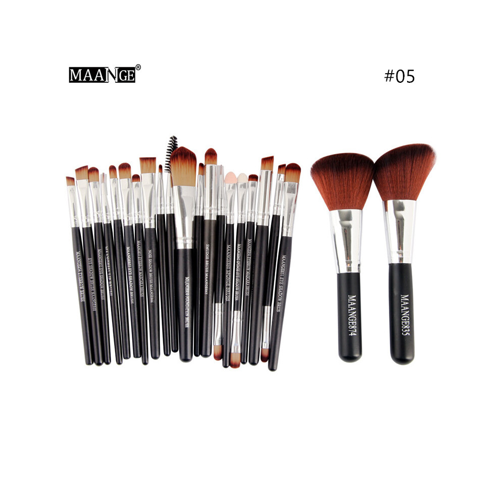 (#05) 22PCS Beauty Makeup Brushes Set Cosmetic Foundation Powder Blush Eye Shadow Lip Blend Make Up Tool Kit
