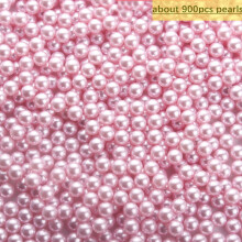 (#04 Pink Pearl) Pearl Clear Acrylic Cosmetic Organizer Makeup Brush Container Storage Box Holder