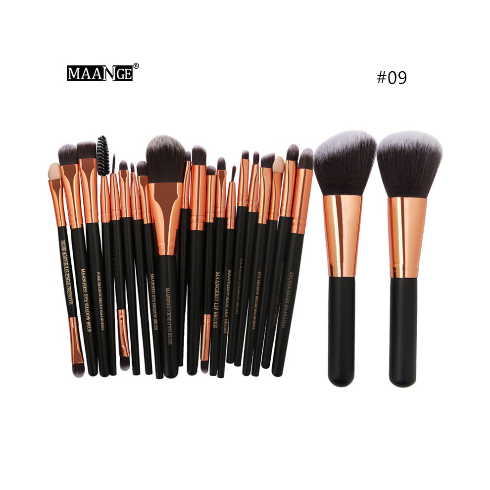 (#09) 22PCS Beauty Makeup Brushes Set Cosmetic Foundation Powder Blush Eye Shadow Lip Blend Make Up Tool Kit