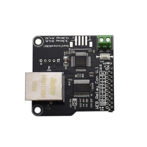 (NC801) Ethernet Control Module with WEB Server for 8/16CH Relay Board, LAN/WAN RJ45 Port