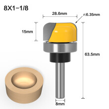 1-1/8"" Diameter Bowl & Tray Router Bit - 8mm Shank engraving machine keyhole woodworking milling cutter trimmer