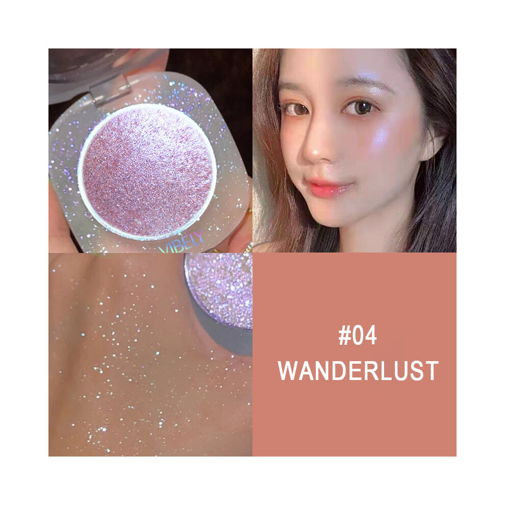 (?#04 Wanderlust) Glitter For Powder Face Eyeshadow Body Highlighter Gel Jelly Highlighter