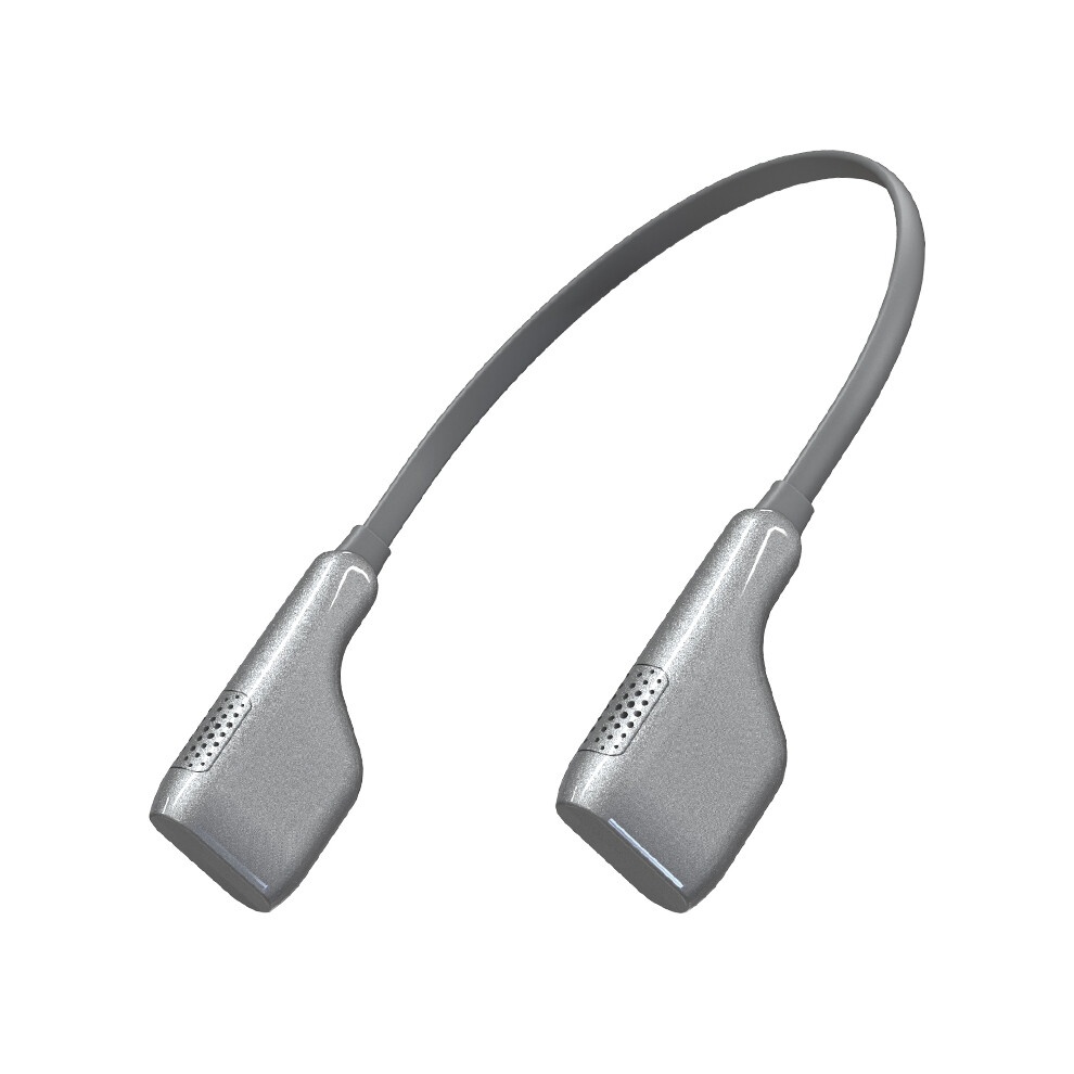 (Gray) Hanging Neck Mini Car Home Negative Ion Air Purifier Formaldehyde Smoke Remover Gray 110691403872