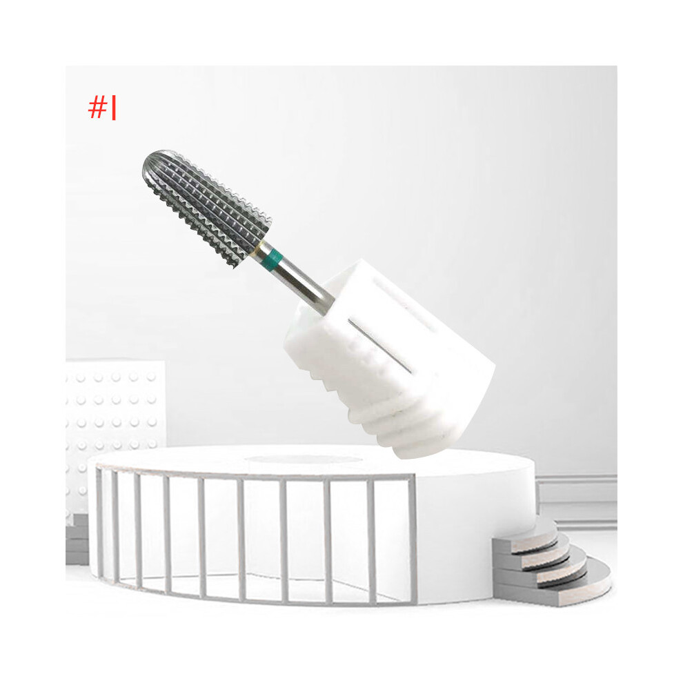 (#I) Nail Polishing Head Cone Tip Tungsten Steel Drill Bits Electric Cuticle Cleaner Rotary Tool 110691488879