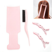 4PCS Simple Hair Coloring Set Crocodile Clip Hair Comb Home Hair Coloring Tools