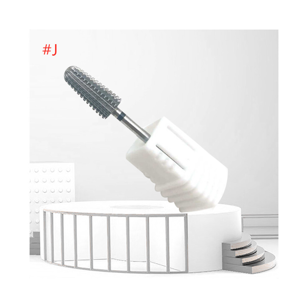 (#J) Nail Polishing Head Cone Tip Tungsten Steel Drill Bits Electric Cuticle Cleaner Rotary Tool 110691488886