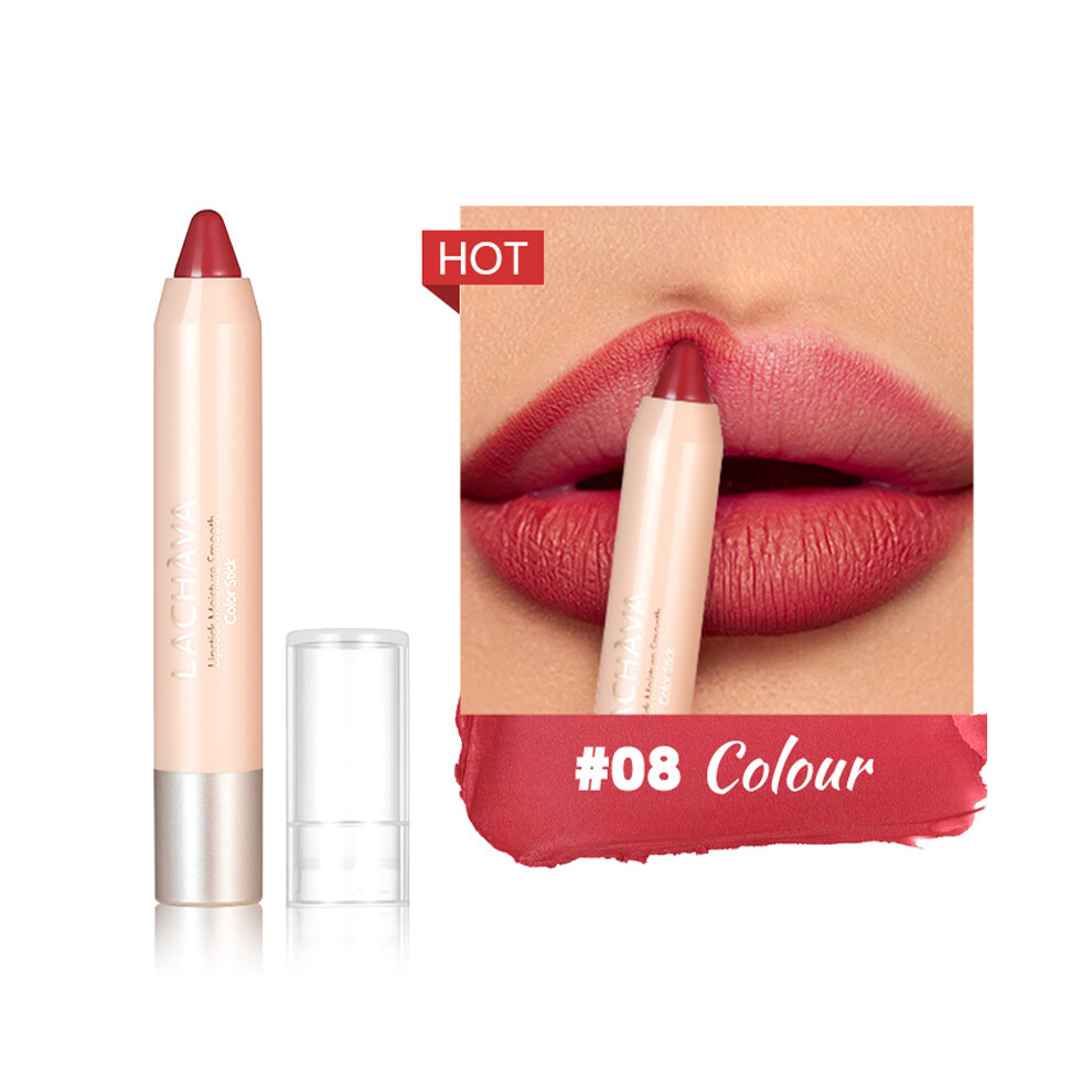 (#08) 8 Colors Matte Waterproof Lipstick Lip Pencil Pen Liner Lipliner Lipstick Pen