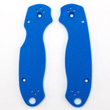 (Blue) Replacement Scales G10 Handle DIY Patches For Spyderco Para 3 Accessories