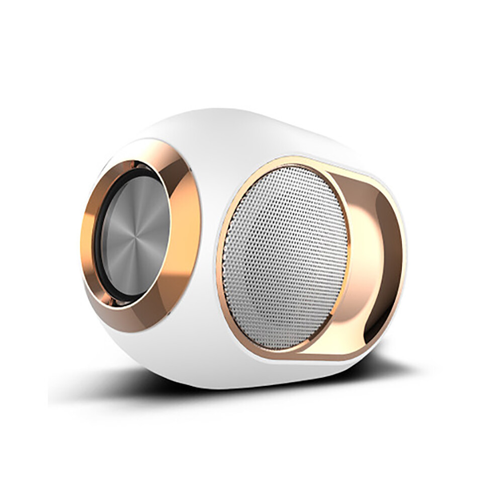 (White) X6 Mini Bluetooth 5.0 Speaker Subwoofer Tws Wireless Stereo Audio Fm Radio Aux White 110691403223