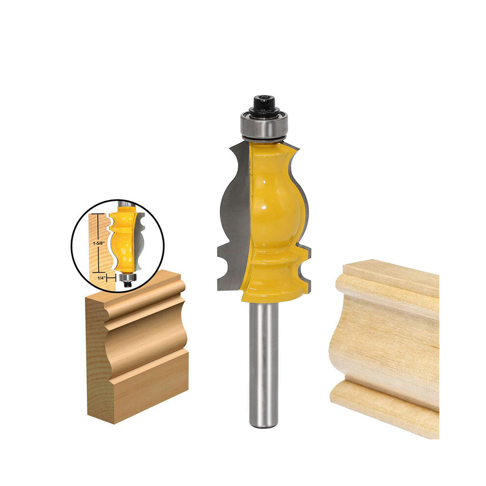 1Pc 8Mm Shank Architectural Cemented Carbide Molding Router Bit Trimming Wood Milling Cutter For Woodwork Cutter Power Tools 320997706878
