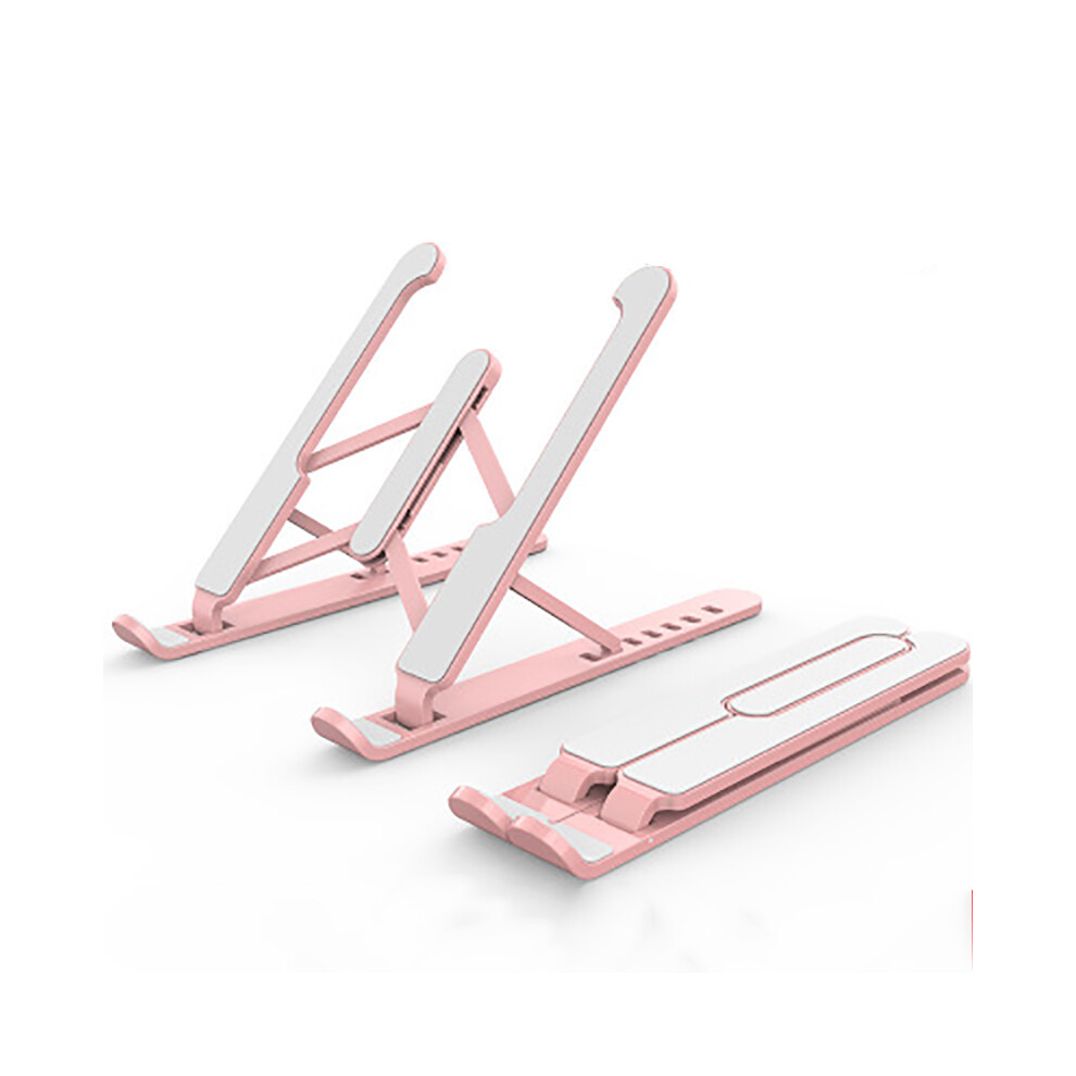 (White) Adjustable Folding Aluminum Tablet Bracket Mount Portable Laptop Stand Holder White 110691403735