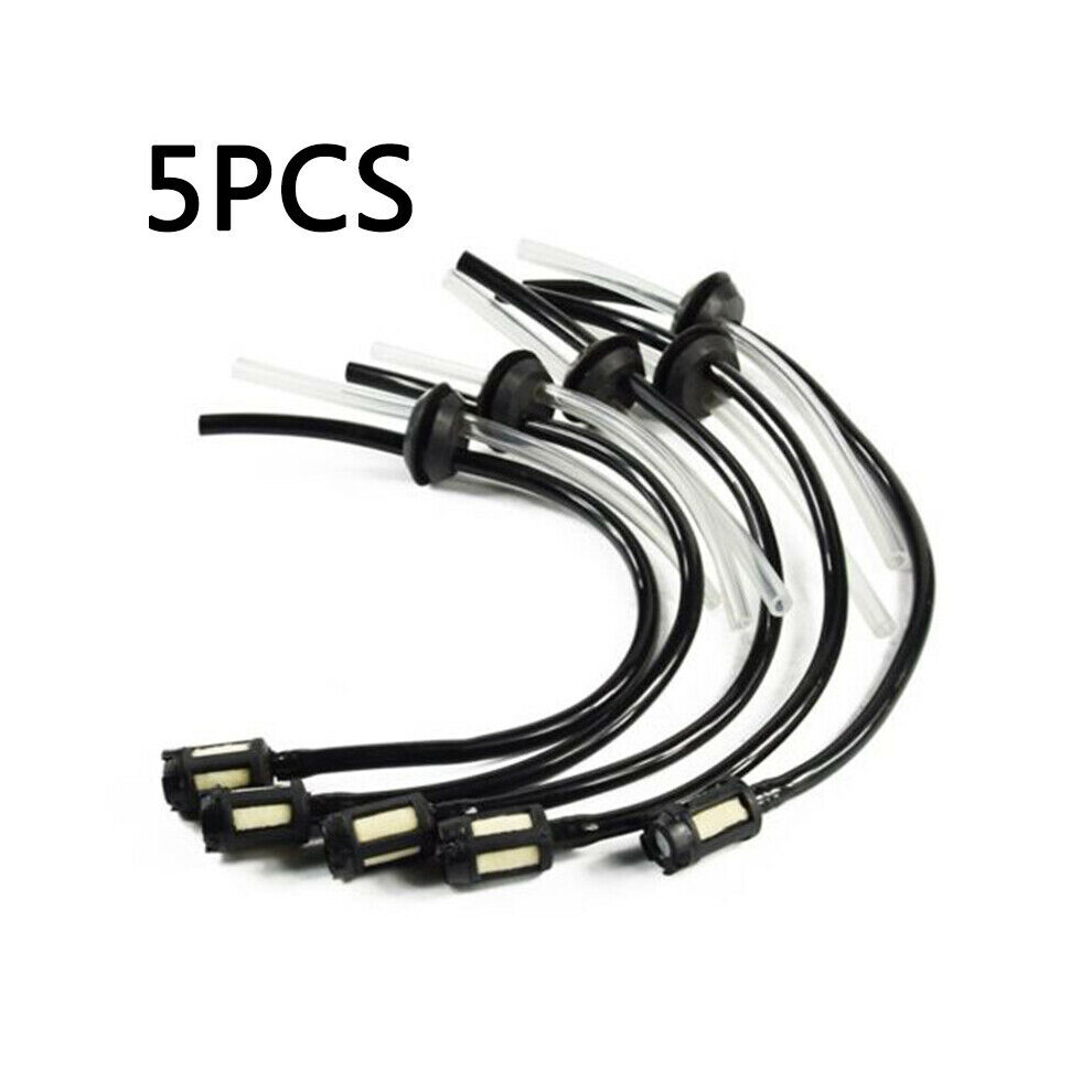5Pcs Fuel Hose Pipe Kit With Filter For 4-Stroke Trimmer, Brushcutter, And Lawnmower 113121513585