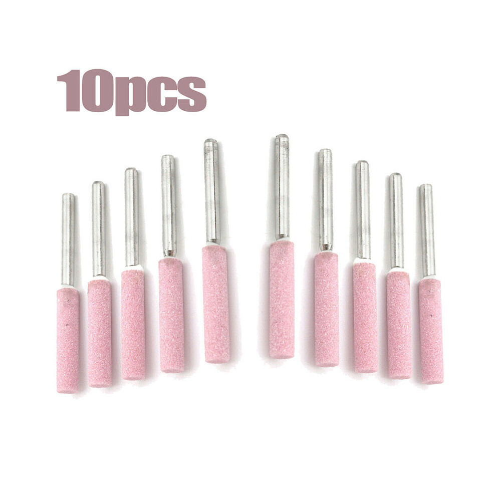 10Pcs Cylindrical Burr 4.8Mm Chainsaw Sharpener Grinding Stone File Chain Saw Sharpening Tool 115295296691